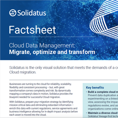 Cloud data management factsheet